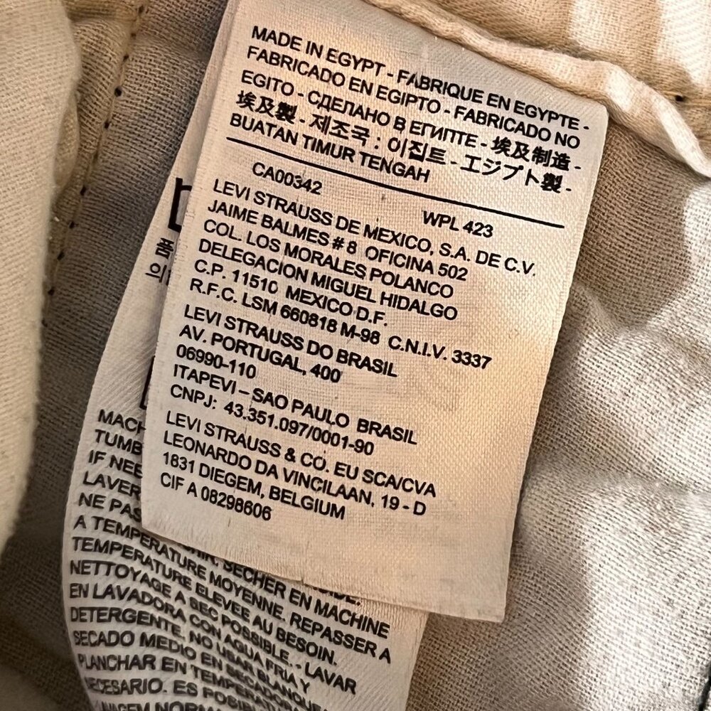 Levis Mens Camo Cargo Pants Relaxed Fit Cotton Blend Durable Casual Wear 32x30 - Picture 14 of 15